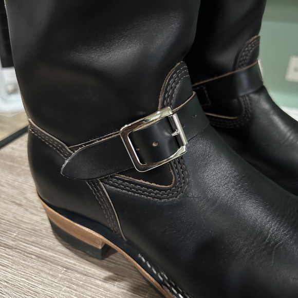 Wesco Mister Lou engineer boot black horsehide 8E US Mens - Picture 10 of 16